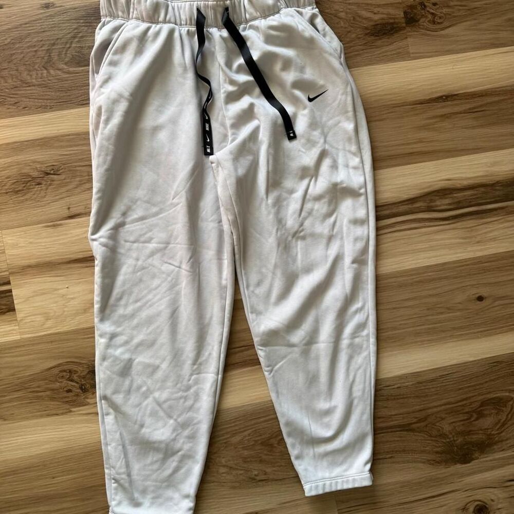 Nike Women's Cream and White Joggers-tracksuits